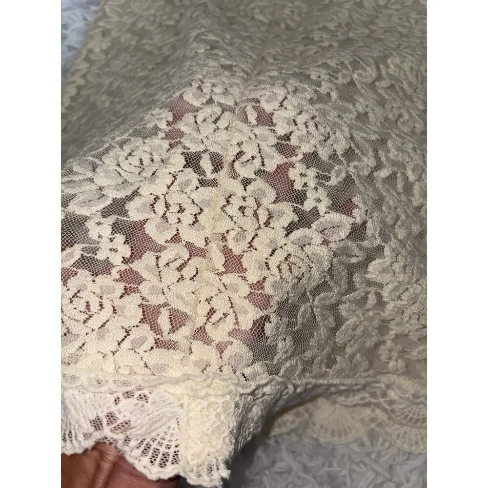 April Girl 150 Lace Ivory 3/4 Sleeved Dress. Delicate, Feminine, So Pretty.